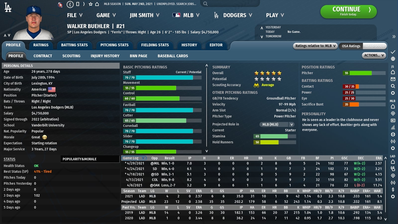 ootp baseball 19 increase games played