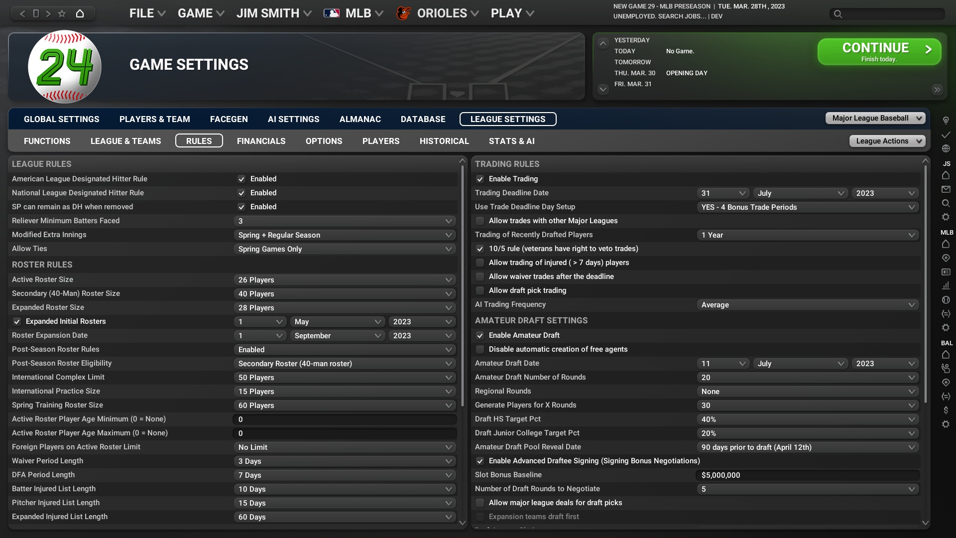 Create Your Own Player in this Online Baseball League